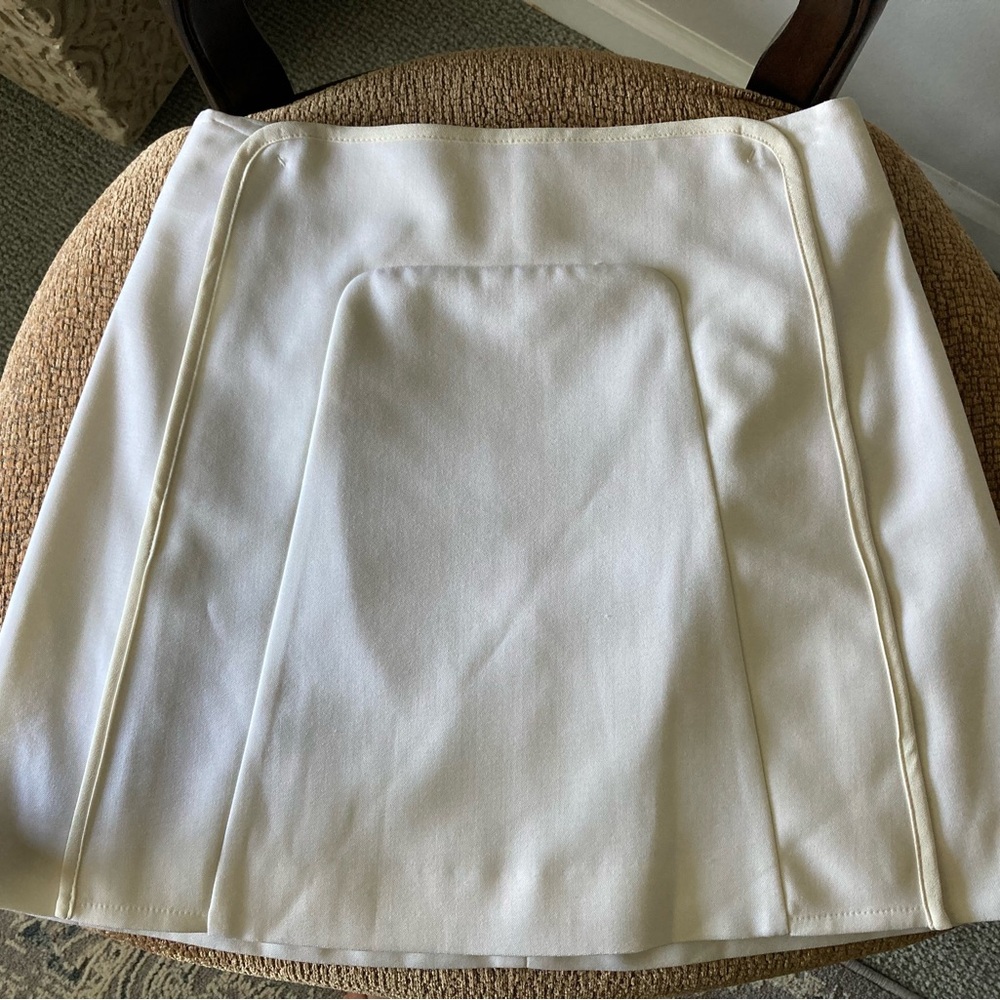 Reiss Tate Wool Blend Ivory Skirt